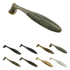 13 Fishing Pleasure Shad Rubber Fish 11.4cm Rubber Bait Perch Black Perch