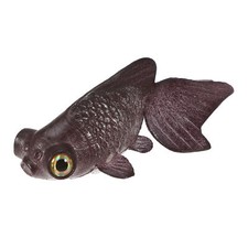 Aquarium Artificial Golden Fish Ornament Decoration with Suction Cup Brown