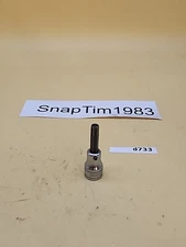 Snap-On Tools  3/8" Drive 1/4" SAE Standard Hex Bit Chrome Socket FA8E USA 