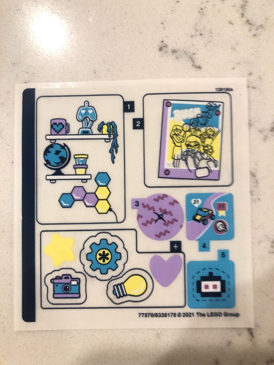 LEGO STICKER SHEET for 41667 Olivia's Gaming Cube, New &Genuine | eBay