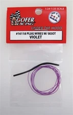 Gofer Racing 16118 1/24-1/25 Scale Plug Wires W/Boot Violet