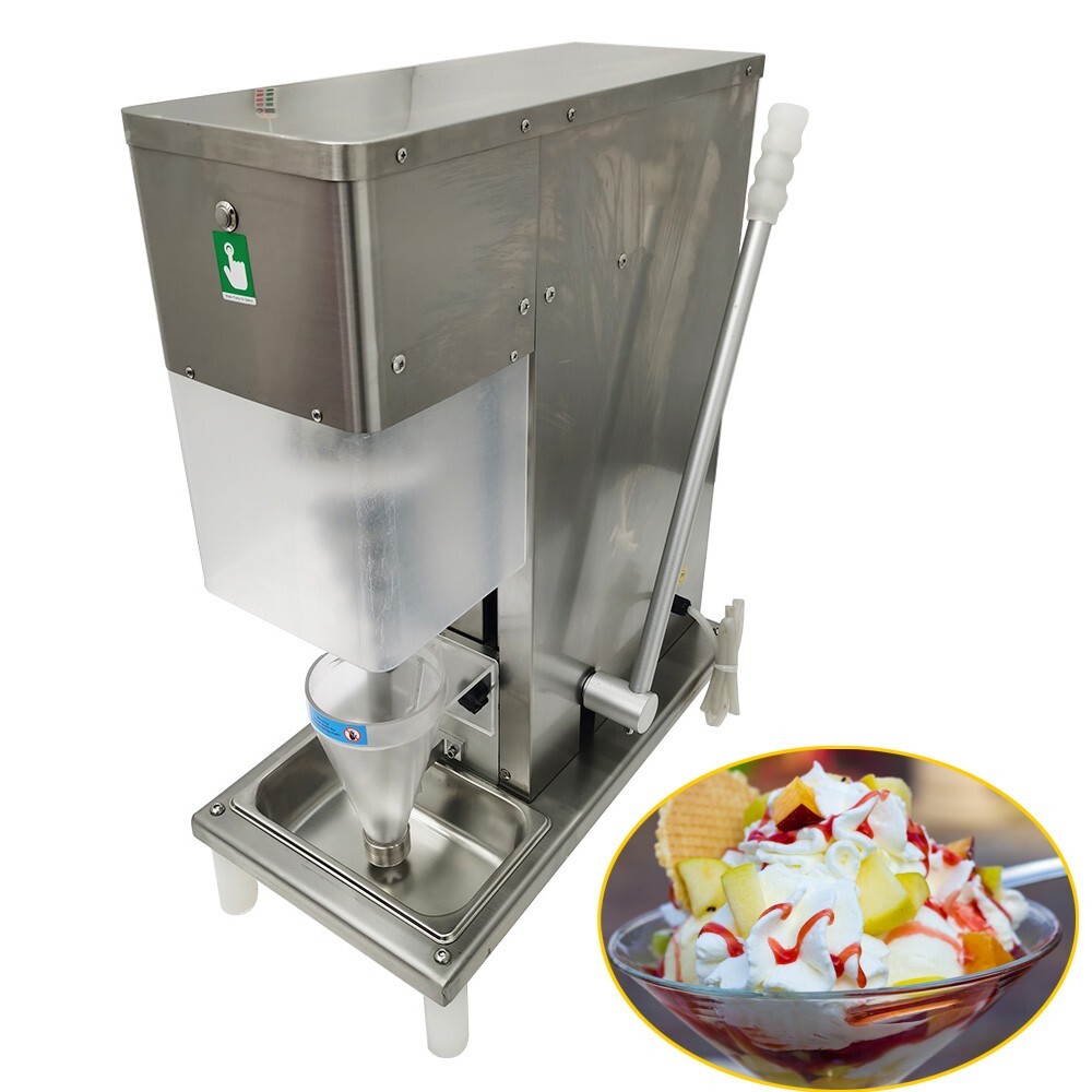 Multi-Flavor Soft Ice Cream Mixing Machine Milk Fruit Swirl 