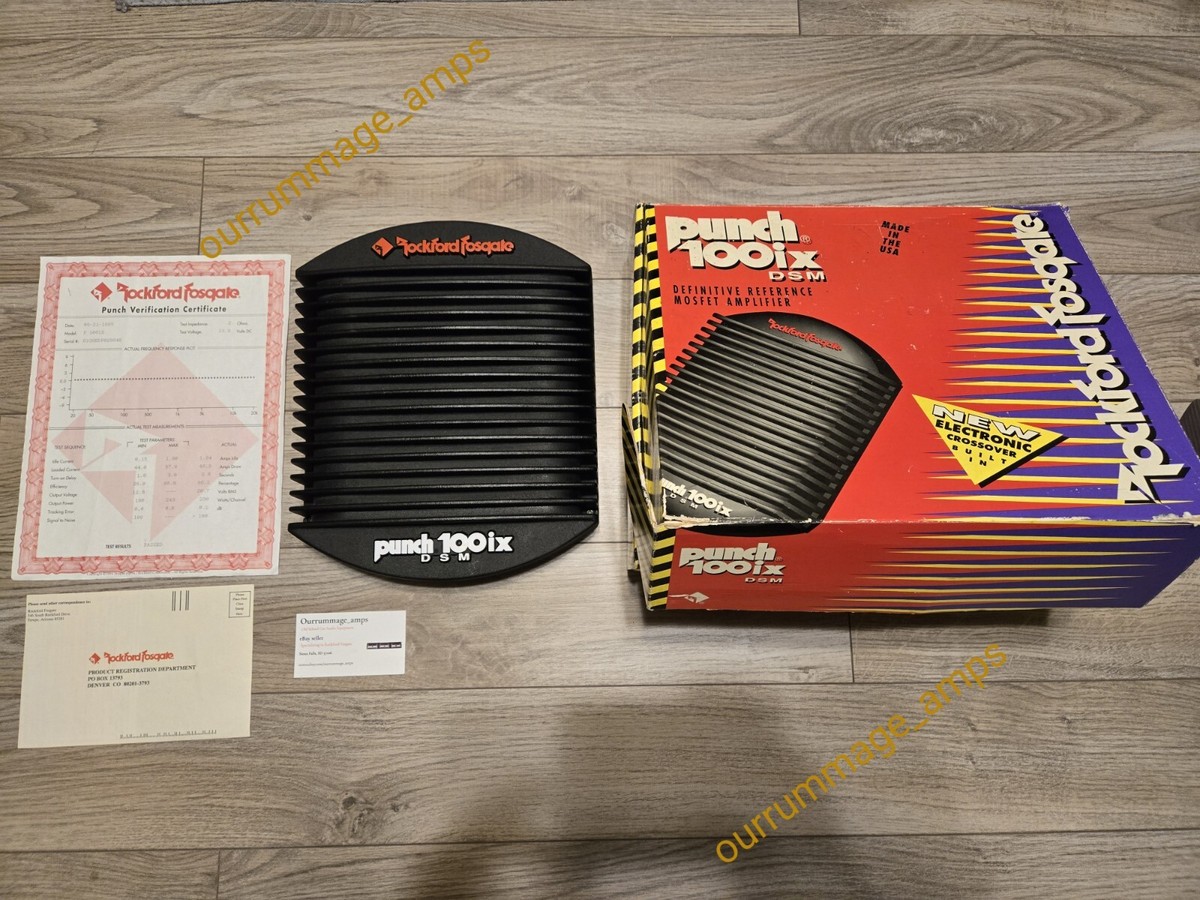 Rockford Fosgate PUNCH 100ix DSM Car Audio Amplifier 🇺🇸 OLD