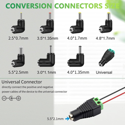 12V Car Dc Charger Power Cord with 8 Connectors for Cigarette Lighter Portable D - Picture 5 of 12