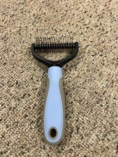 2Side Dog Brush for Shedding Dematting Pet Grooming Cat Hair Undercoat Rake Comb