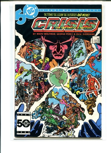 CRISIS ON INFINITE EARTHS #3 NM- 2nd Cameo app Anti-Monitor!! George Perez c/a!!