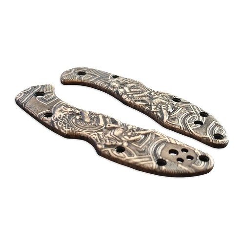 Celtic Heart Spyderco Delica 4 Knife Scales eBay