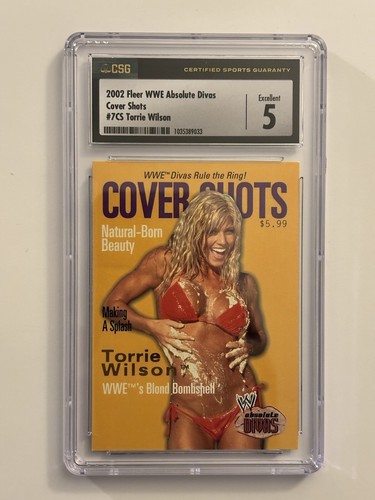 Torrie Wilson 2002 Fleer WWE Absolute Divas Cover Shots #7 CSG 5 excellent