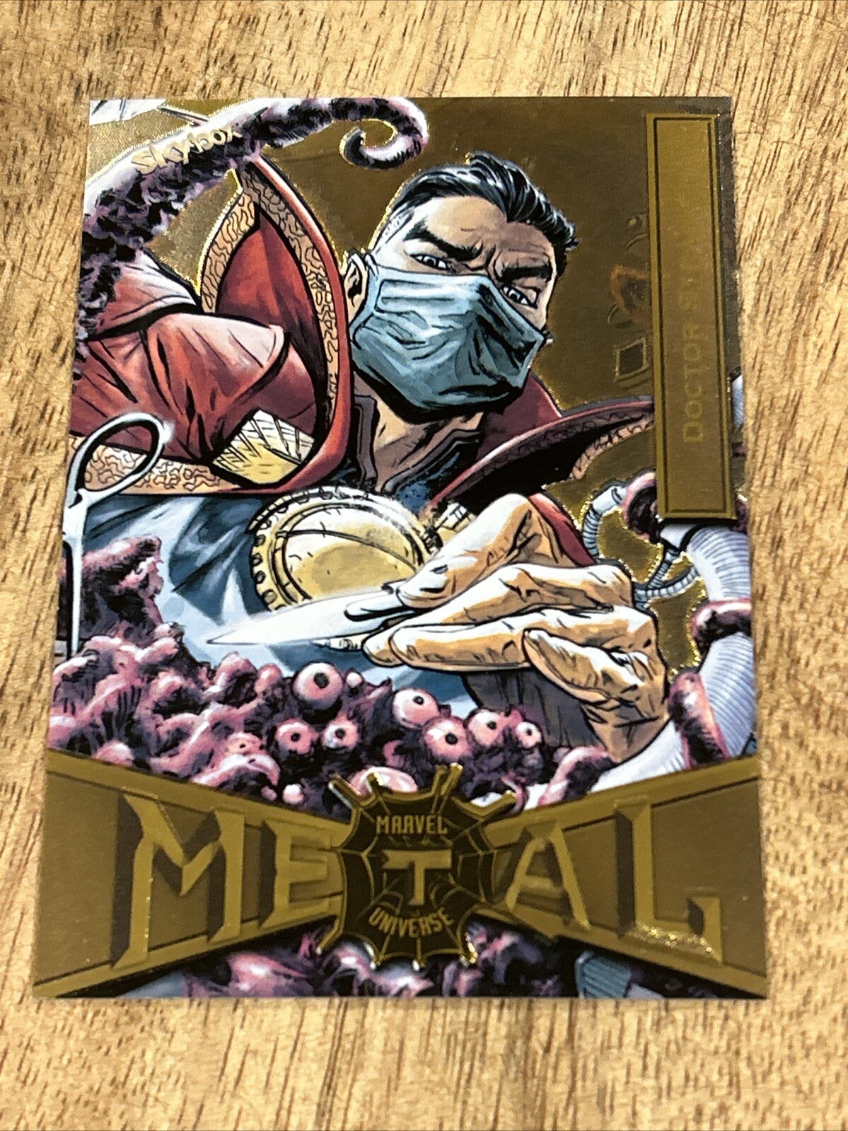 2022 Marvel Metal Universe Spider-Man Gold Light FX #23 Doctor Strange