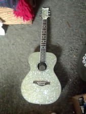 Daisy Rock Steel String Acoustic Guitar - Model 6206 - Silver Sparkle