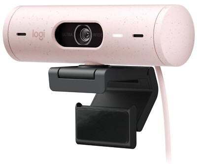 Logitech Brio 500 Full HD Computer Webcam Pink