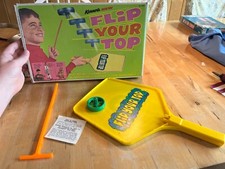 Vintage 1970 Kenner Flip Your Top Fast Action Gyro Top Game Complete in Box