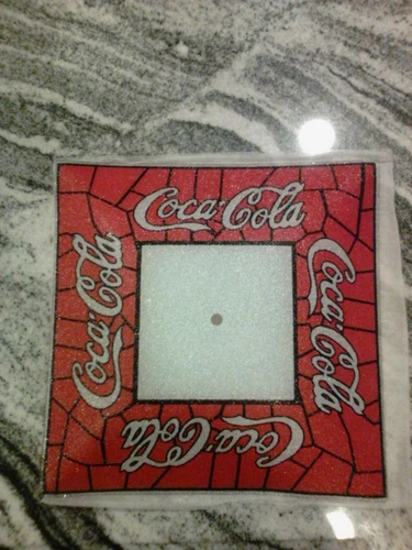 Vintage Tiffany Style Coca-Cola Ceiling Light Shade Glass Lamp Cover 14" X 14"