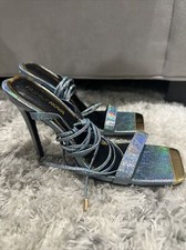 Fashion Nova Iridescent High Heel Shoes Size 9 M Women’s Sandals