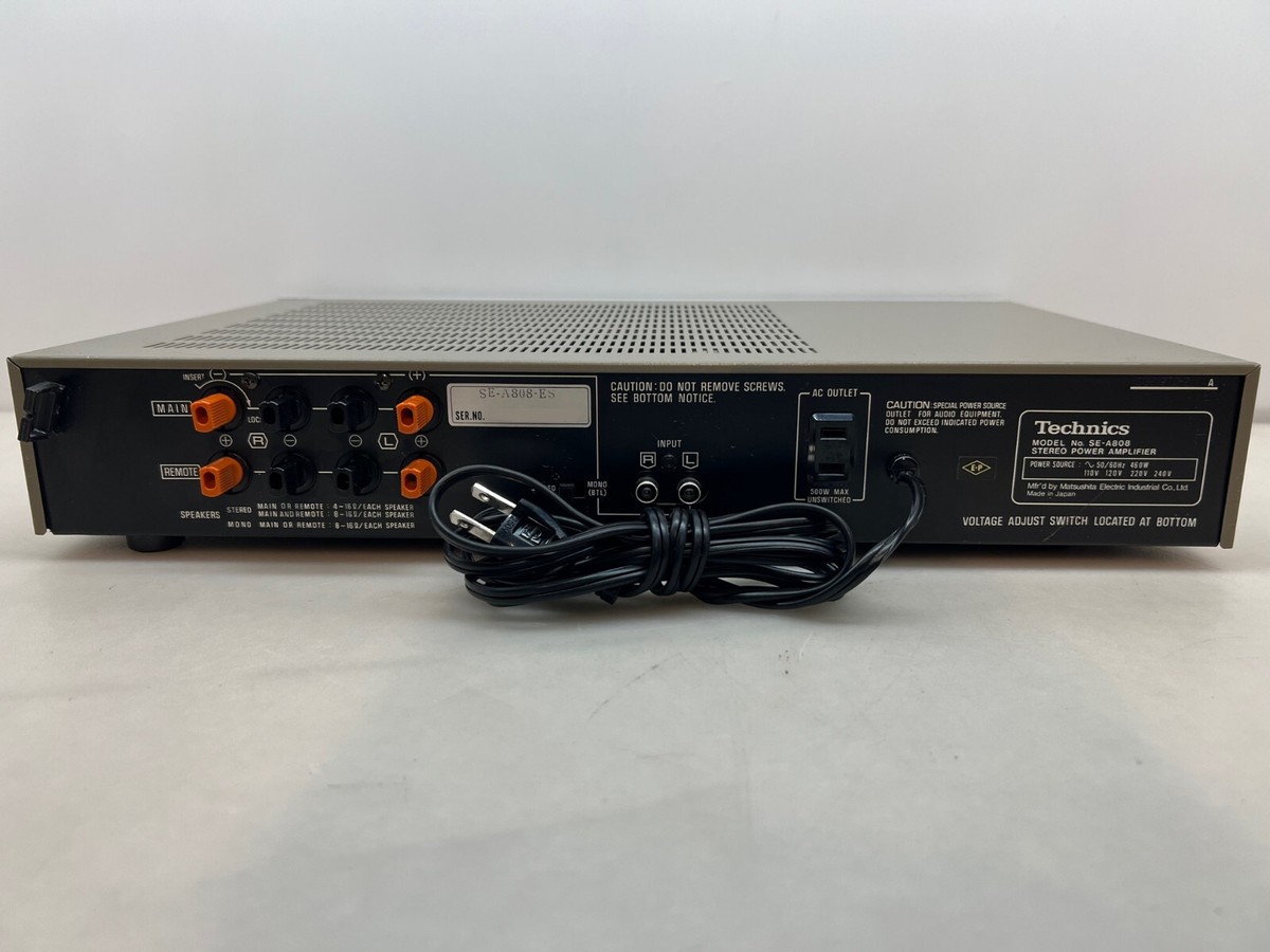 Technics SE-A808 Stereo Amplifer Restored Re-Newed with 3