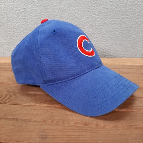 Chicago Cubs Hat Adult Blue Strap Back Cap MLB Baseball Genuine Merchandise - Picture 2 of 6