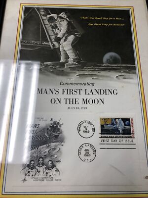 US 1969 Man's First Landing On The Moon First Day Cover & The