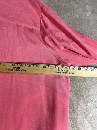 Talbots Blouse Women’s Petite 3XP button up pink SILK NEW Classic washable - Picture 15 of 17