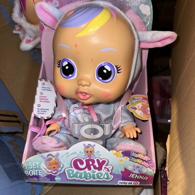 Cry Babies Jenna   Interactive Doll Scented Cries Real Tears 18+ As Is  Damaged
