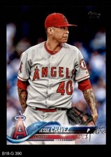2018 Topps #390 Jesse Chavez Angels 8 - NM/MT