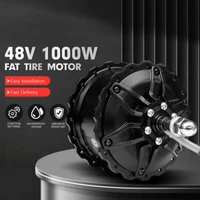 48V 1000W Snow E-bike Fat Tire 20 24 26x4.0inch Brushless Rear Hub Motor Wheel