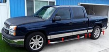 2001-2006 Chevy Silverado Crew Cab Short Bed Rocker Panel 6 Stainless Steel Nf