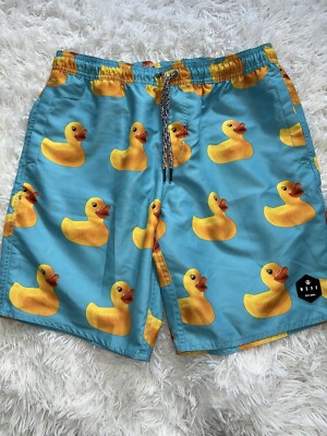 Neff Men's Sz. M Blue Rubber Duck Shorts. Excellent Condition, Fun