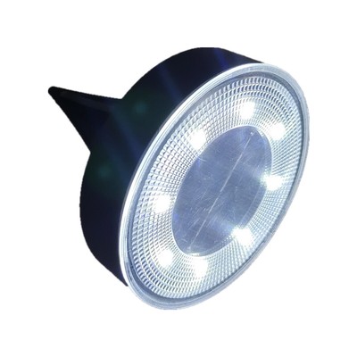 2 Pcs Solar LED In-Ground Lighting bulb IP68 Sensor lamp Waterproof Plastic