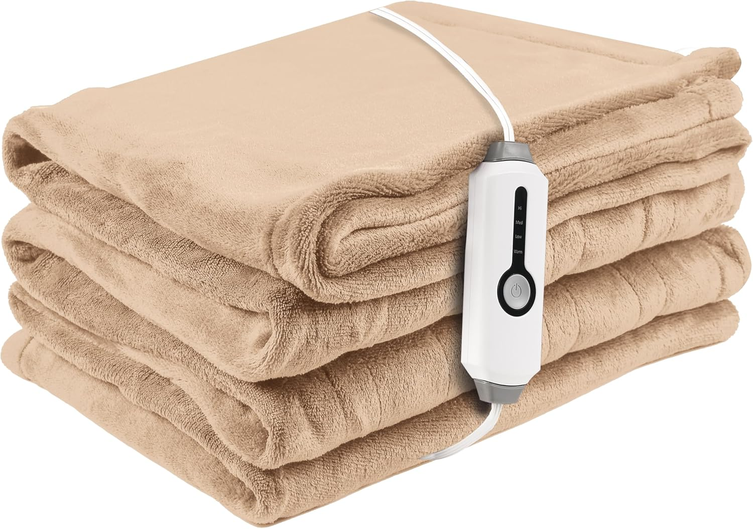 Heated Electric Blanket Cozy and Soft Flannel Electric Twin Size 62