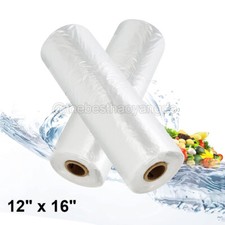2 Rolls Plastic Produce Clear Bag On Roll Kitchen Food Storage 12"x16" 350/Roll