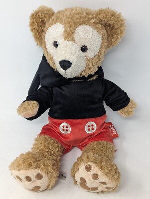 Disney Parks Duffy Bear w/Cute Mickey Mouse Outfit & Hood w/Ears