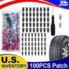 100Pcs Rubber Tire Nail Repair For Screw In Tire Plugs for Car Truck SUV Van