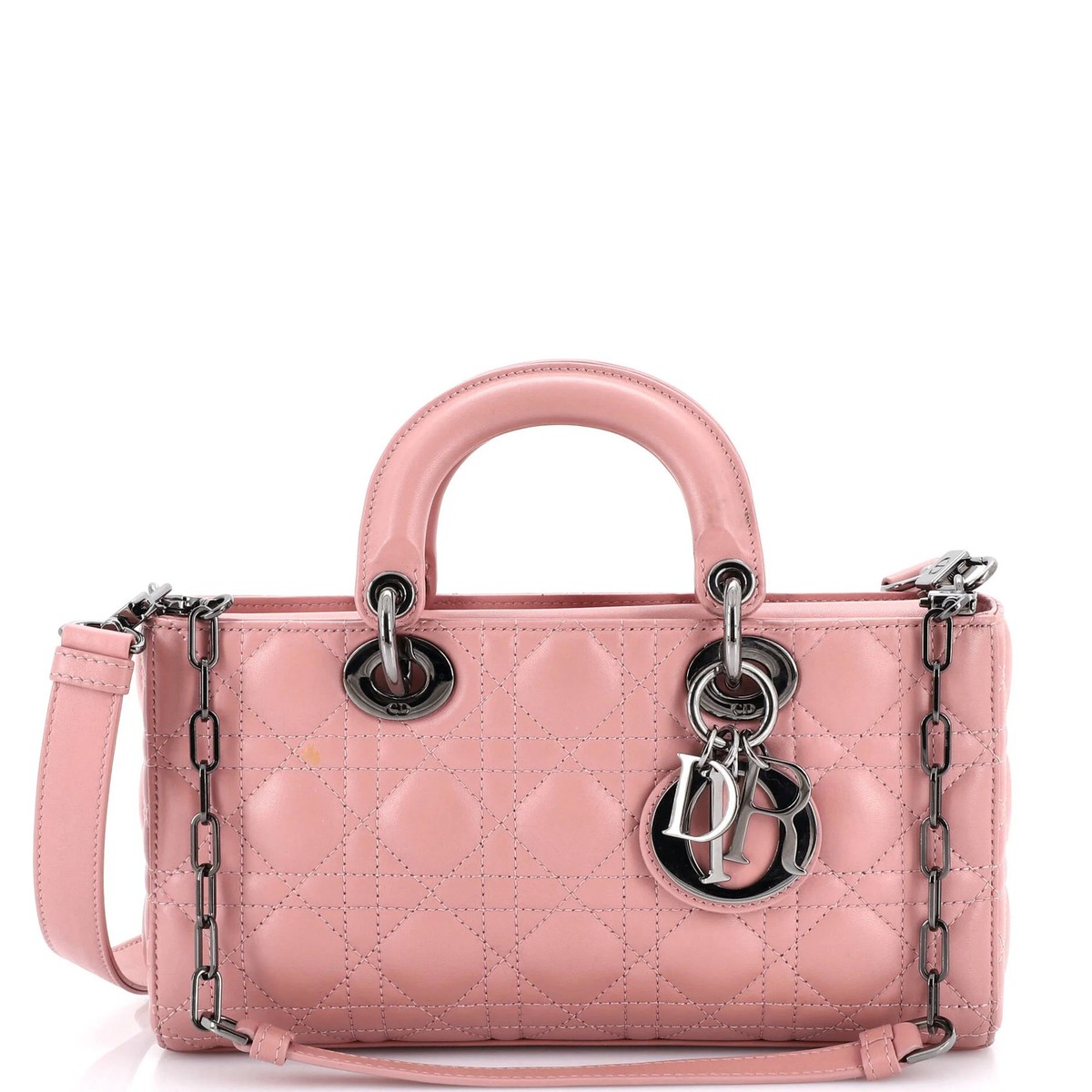 Christian Dior Lady D-Joy Bag Cannage Quilt Lambskin Medium | eBay