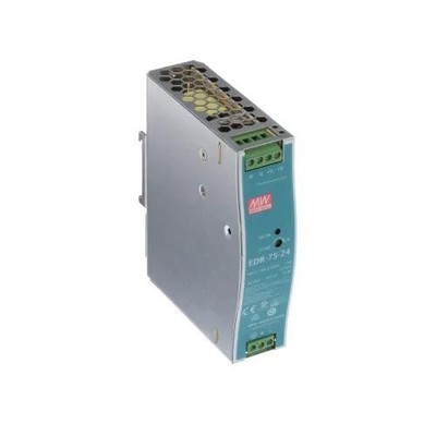 1PC MEAN WELL USA EDR-75-24 Power Supply, AC-DC, 24V,3.2A, 100-264V In, Enc