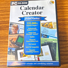 PrintMaster Calendar Creator PC CD-ROM for Windows English MPN 1160A1/1160A2