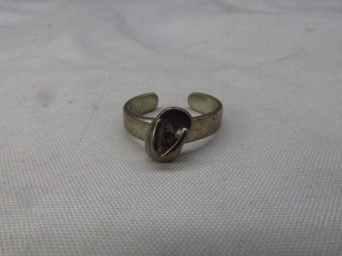 Silpada Sterling Silver Flip Flop Design Band Style Toe Ring Adjustable #645