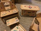 1978 Chadwick Miller Hand Painted Dollhouse Set Folk Art  11 Piece 1:12 Vintage — photo 6