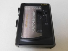 Aiwa HS-T27A Super Bass Auto Reverse Portable Cassette & AM FM Radio Tested