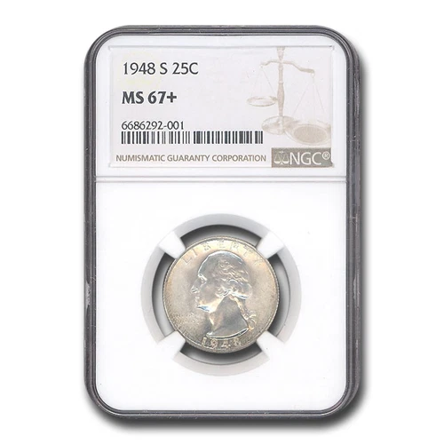 1948-S Washington Quarter MS-67+ NGC