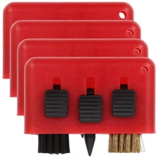 4pcs Club Cleaner Brush Groove Cleaning Ball Kit Ball Head Brush Club Cleaner