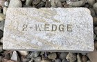 Antique Brick Labeled 2 Wedge Historical Collectible Brick Of Ohio Number Brick — photo 1