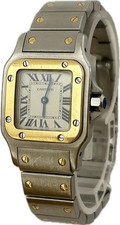 Orologio donna Cartier Santos Galbee W20012C4 1567 SM quarzo 24 mm ottimo A5886