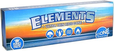 Elements Ultradünne vorgerollte Kegel - King Size - 40 pro Packung (1 Packung) 