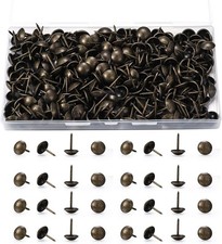 250PCS Upholstery Tacks Bronze Round Head Nails Pins for Furniture DIY