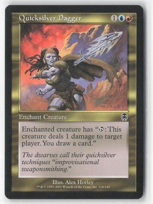 Quicksilver Dagger 118 Common Apocalypse Magic: The Gathering Near Mint