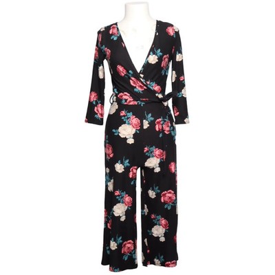 No Boundaries, Jumpsuit, Größe: XS, Schwarz/Mehrfarbig, Blumen, Damen #Szi