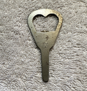 Vintage Metal Flat Bottle Opener (1) used