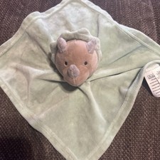 Baby Essentials Triceratops Dinosaur Green Security Blanket/Lovey