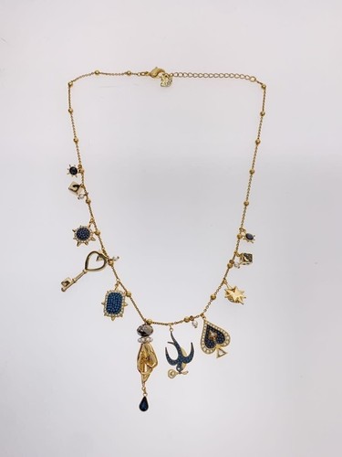 Swarovski Necklace Tarot Magic -- Women's With GLD Top Used - Picture 2 of 6