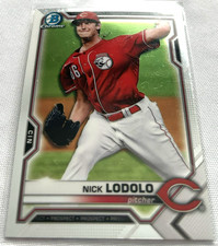 2021 Bowman Chrome Baseball Prospects Nick Lodolo Cincinnati Reds #BCP-20